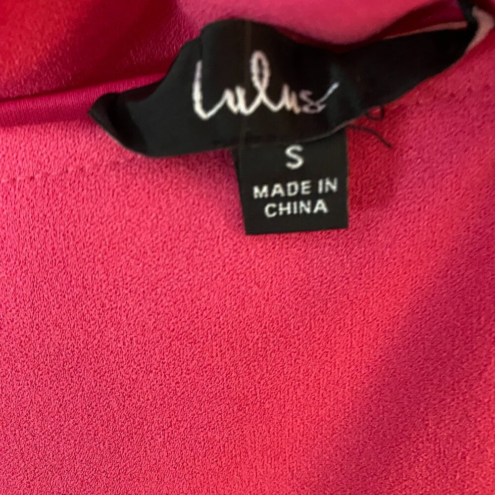 Lulu's Two Piece Jumpsuit, Pink, Size S - Picture 7 of 8